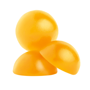 side view three Feals Relax Gummies in a small pile